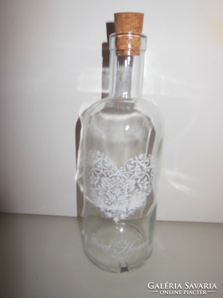 Bottle - glass - 23 x 8 cm - 7 dl - flawless