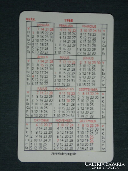 Card calendar, paper stationery company, graphic artist, ballpoint pen, 1968, (1)