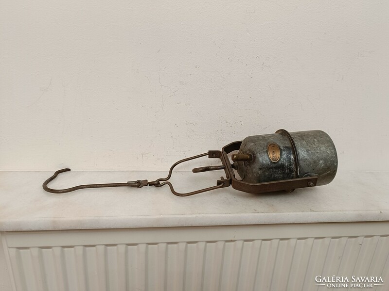 Antique miner's tool trencher bacter railway carbide lamp 342 8019