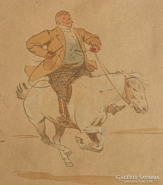 Ludwig kübler(1833-?): Morning riding. Approx. 1870. Marked, perfect!