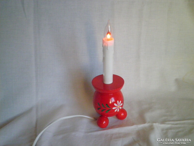 A small glimm mood lamp imitating a candle