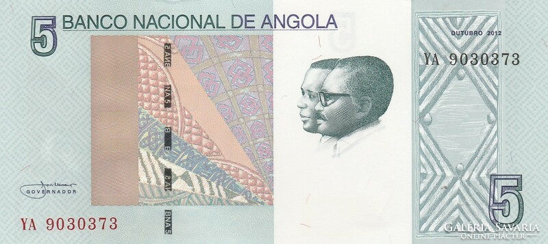 Angola 5 kwanzas, 2012, UNC bankjegy
