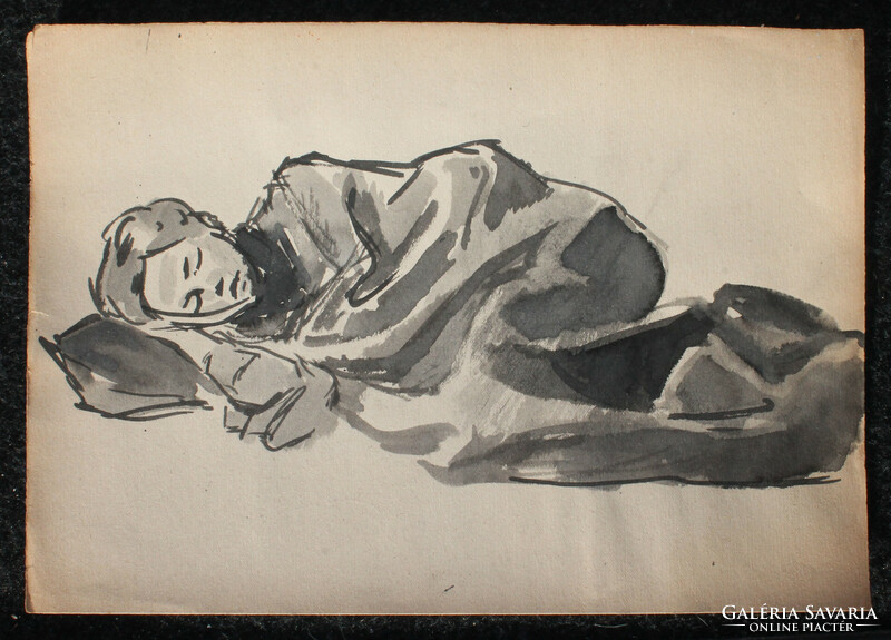 Ismeretlen művész: Alvó nő