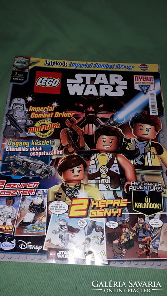 2018. JANUÁR 1.szám LEGO STAR WARS gyerek KÉPREGÉNY - kreatív hobby újság  a képek szerint