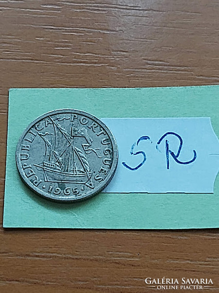 Portugal 2.5 escudos 1965 copper-nickel sr