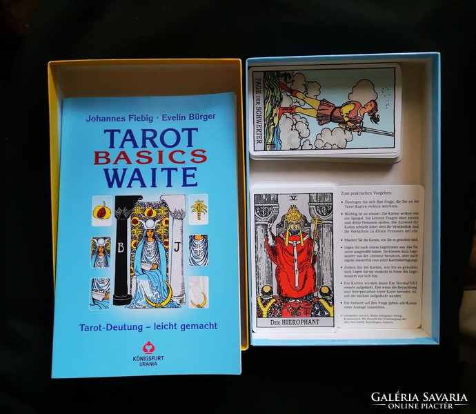 Tarot - Waite kártya / jóskártya / vetőkártya dobozában könyvvel, használati útmutatóval