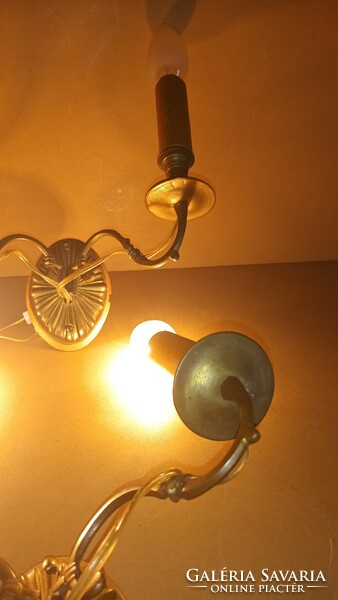 Antik réz falikar lámpa 2db. Alkudható.
