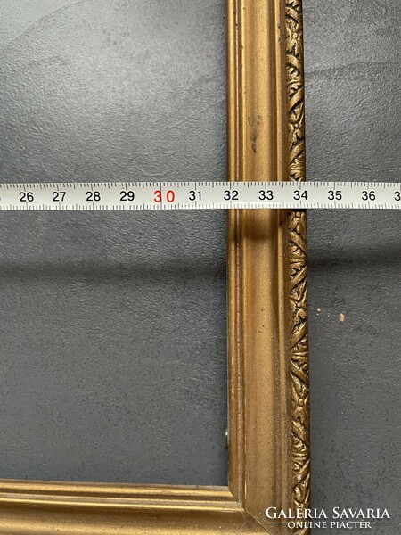 Old gilded wooden picture frame. 34X44 cm