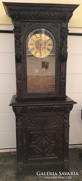 Neo-Renaissance two heavy standing clocks