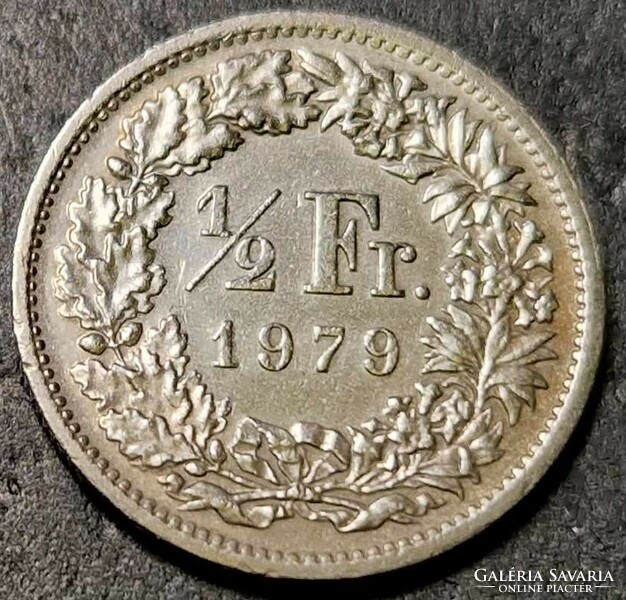 Svájc ½ frank, 1979.