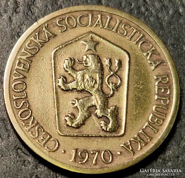 Csehszlovákia 1 korona, 1970.