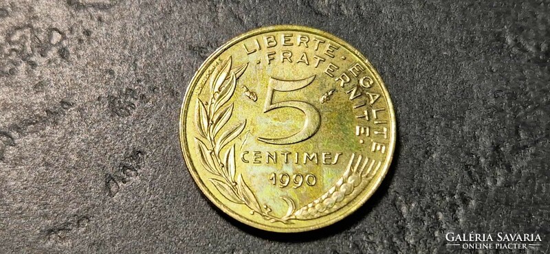 Franciaország 5 centime, 1990.