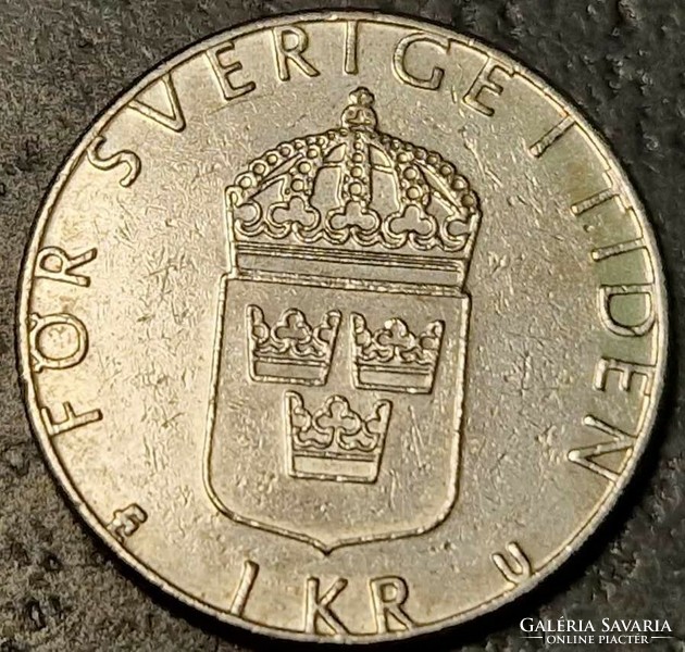 Sweden 1 kroner, 1979.