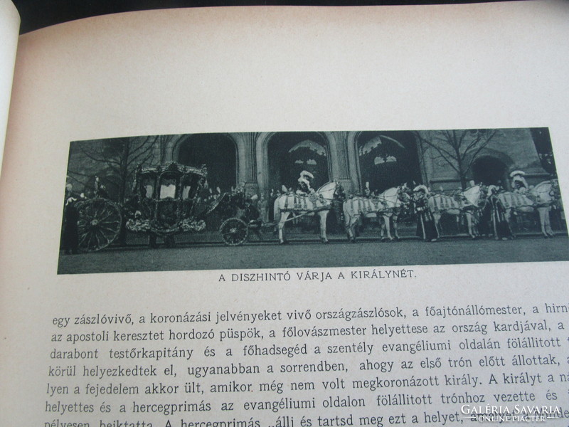 Coronation album 1916 coronation Hungarian king iv. Károly Hungarian holy crown interesting newspaper 1917