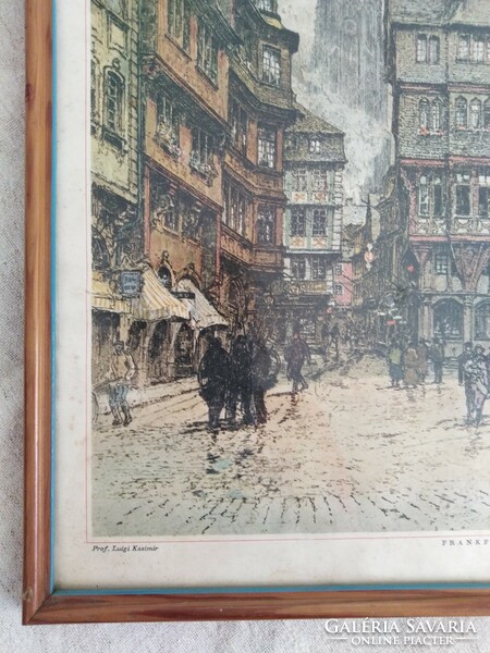 Luigi Kasimir - colored etching, lithographic print