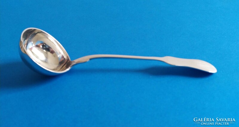 Silver ladle in violin style