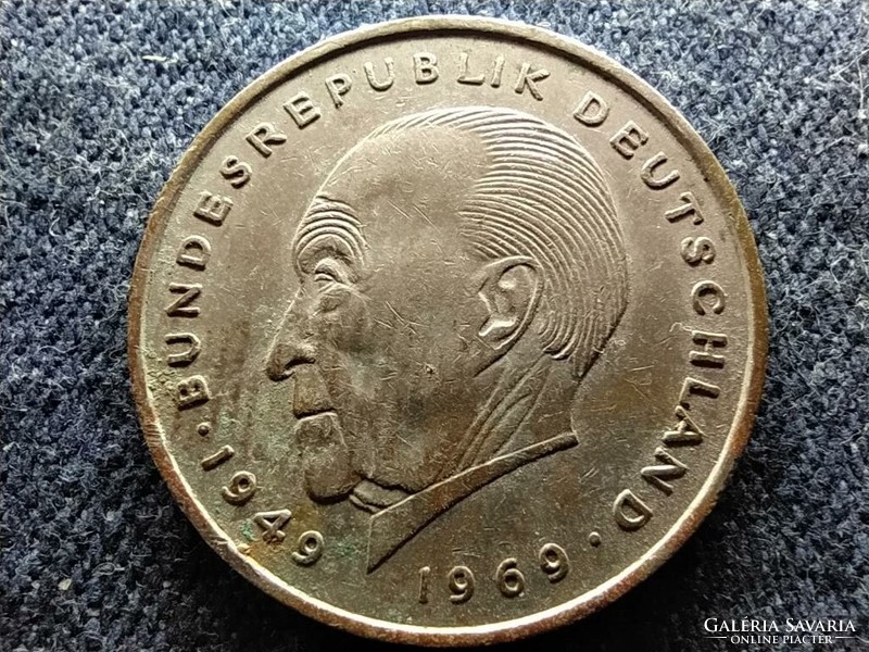 Germany 20 years of the USSR Konrad Adenauer 2 marks 1973 j (id81094)
