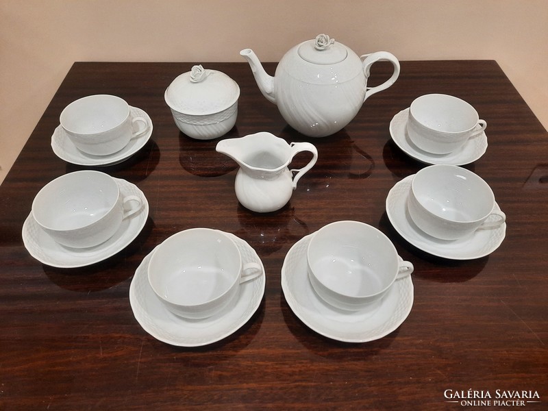 White Herend porcelain tea set, tea set