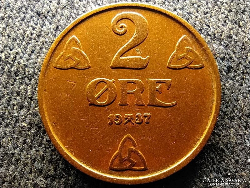 Norway vii. Haakon (1905-1957) 2 coins 1937 (id59009)