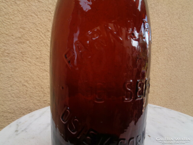 Horvát  , eszéki  , sörös üveg  0,4 L  , 27 cm , OSIEK  Gornji grad Parna Pivara C Seper