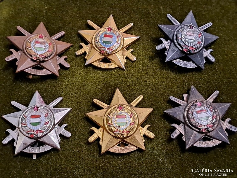 Military kht and ktp badges 6 pcs.