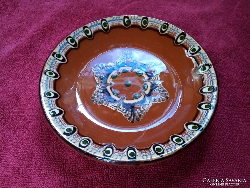 Bolgár népművészeti fali dísz tányér