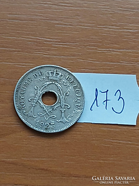 Belgium belgique 10 cemtimes 1923 copper-nickel, i. King Albert 173