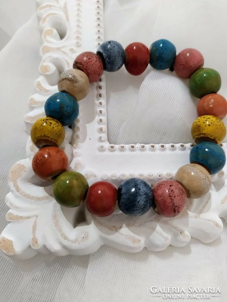 Colorful ceramic bracelet