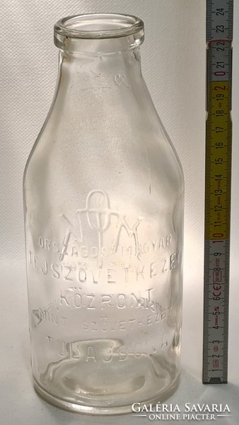 "Országos Magyar Tejszövetkezeti Központ, OMTK Védjegy 1 l" tejesüveg (2819)