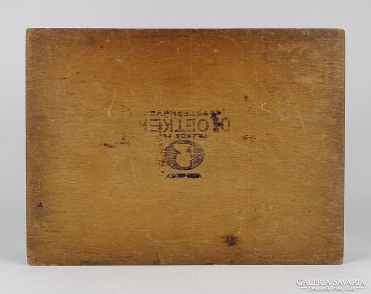 1P307 antique dr. Oetker veneered wooden box 10 x 24 x 32 cm