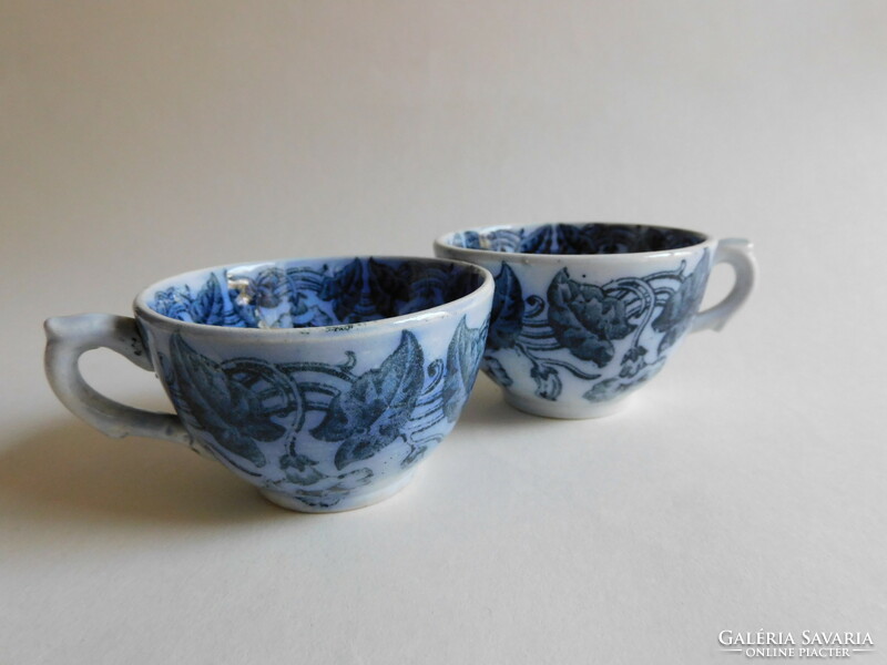 Antique 1800s villeroy&boch wallerfangen coffee (mocha) cups - 2 pieces