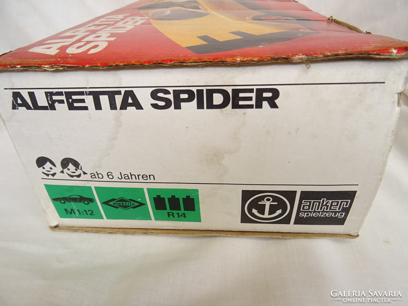 Anker alfetta spinner in its own box with man and camping equipment