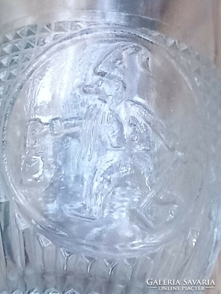 Retro, ovis/children's glass mug with dwarf pattern