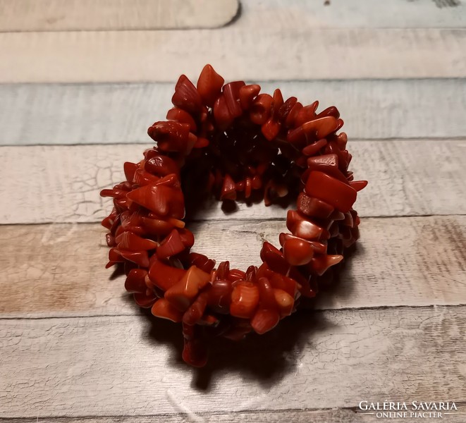 Red coral bracelet
