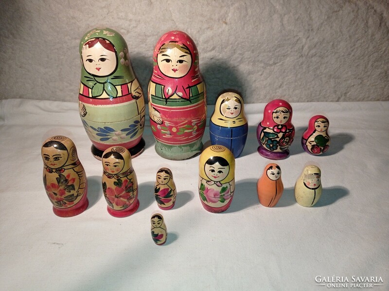 Old matryoshka dolls