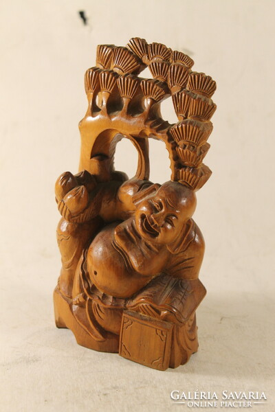 Kézzel faragott fa Buddha 219