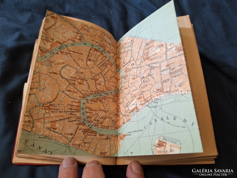 1926 Baedeker--italien von den alpen bis neapel ---small map is wrong! Cheap!