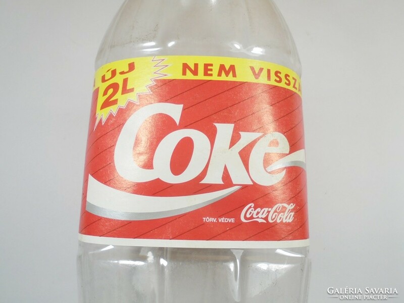 Retro Coke Coca Cola üdítő üdítős üveg - műanyag palack - 1995-ös, 2 liter