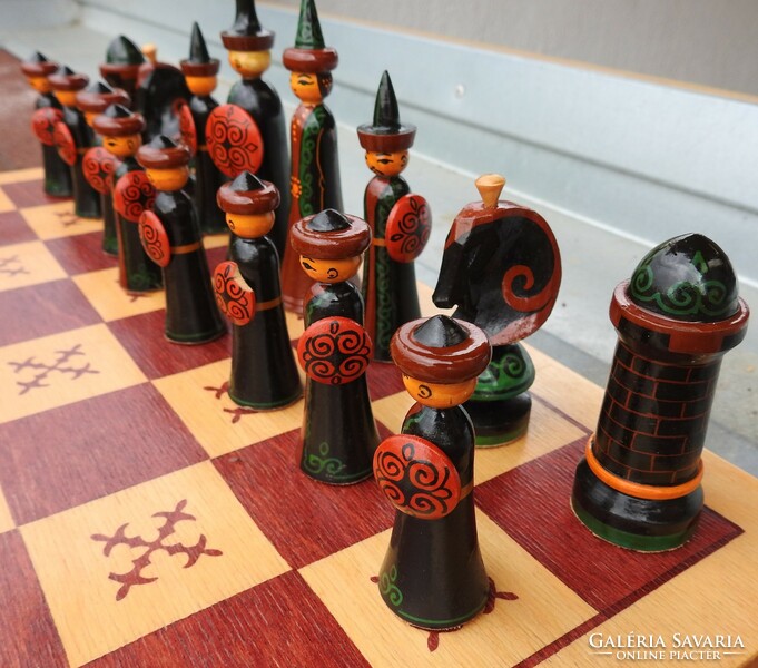 Oriental wooden craft chess