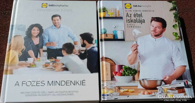LIDL szakácskönyvek egyben 2 könyv