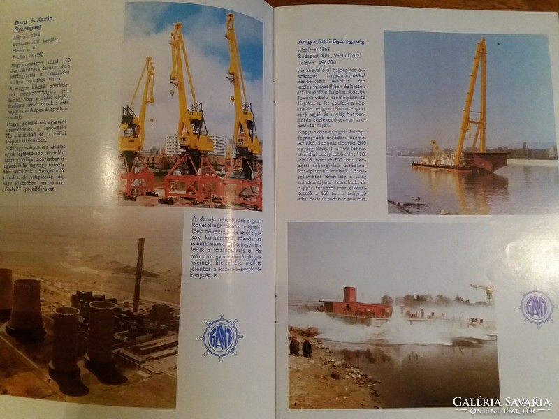 Course selection - ganz - information sheet of the Hungarian ship and crane factory