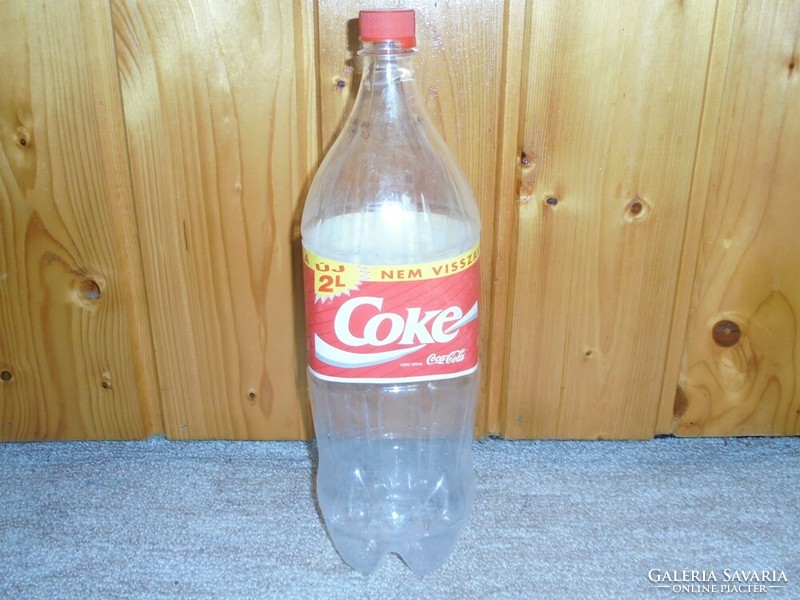 Retro coke coca cola soft drink bottle - plastic bottle - 1995, 2 liters