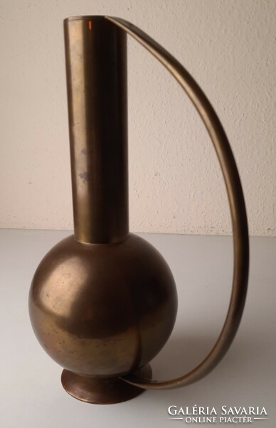 Art deco marked special copper jug, work of an industrial artist