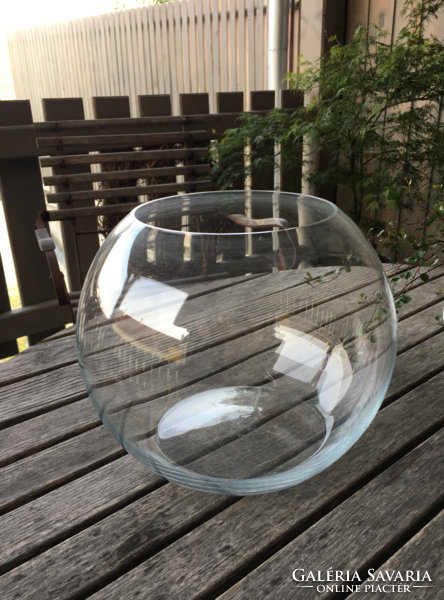 Used large glass globe
