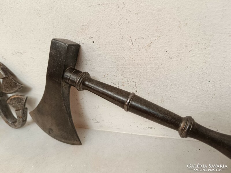 Antik konyhai eszköz tömb cukor krumplicukor vágó eszköz fejsze törő kalapács muzeális 387 8075