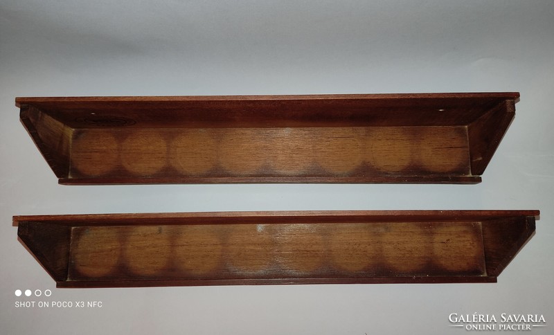 Vintage fuchs danish teak wood spice shelf shelf only 1960s 2 pieces