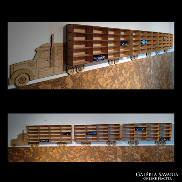 III. Spare truck wall shelf with 16x4.5x6.5cm compartments