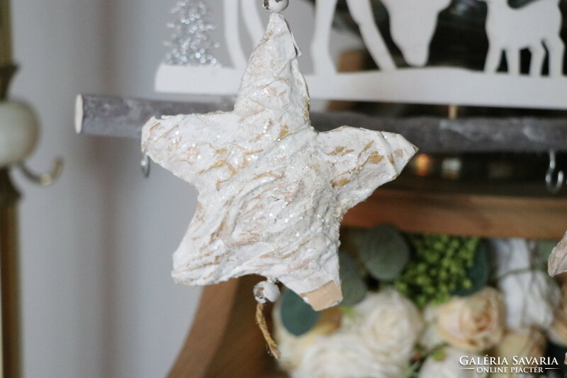 Handmade Christmas tree decorations in Scandinavian style