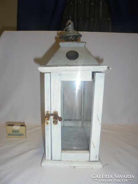 Vintage, kültéri, házikó alakú gyertya vagy mécsestartó lámpa