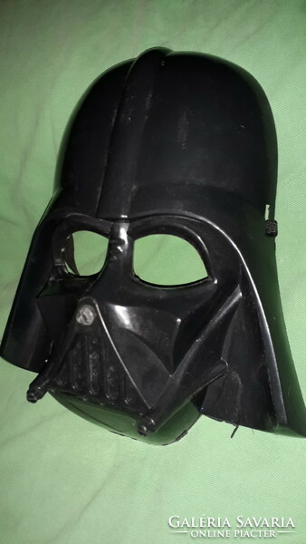 Retro 1980s plastic star wars - darth vader costume mask mask as shown in the pictures